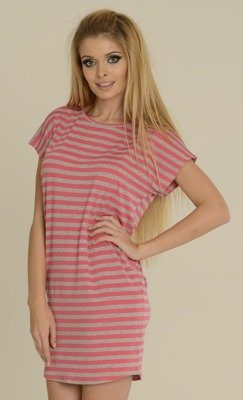 539 Jovite Nachthemd kr. hülse - Himbeere+Melange