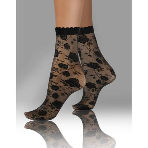 Sesto Senso Damensocken, Muster 010, Rosen