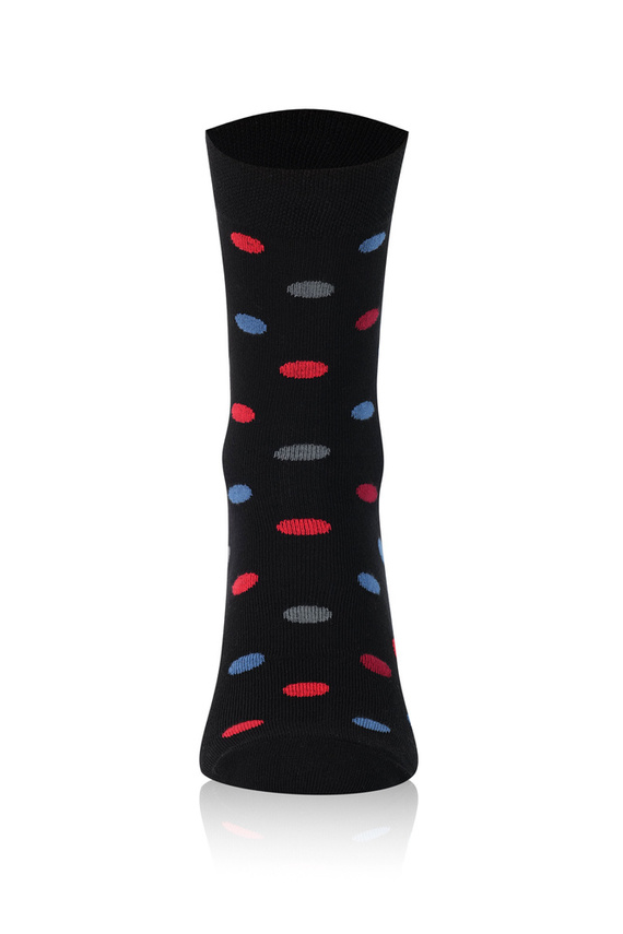 M21 Herren Langsocken Italian Fashion - schwarz/bordeaux/graphit