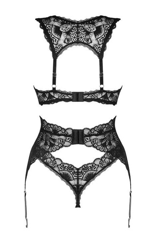 Donna Dream Komplet 3-częściowy Obsessive - czarny