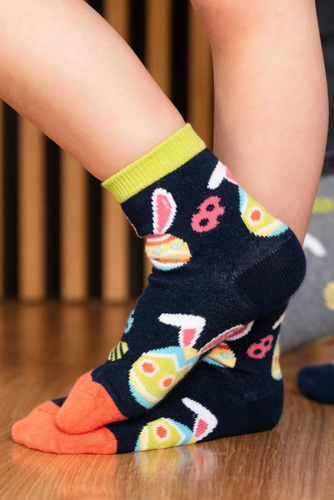 Art.014 Happy Ester Steven Kindersocken – 035 Marineblau