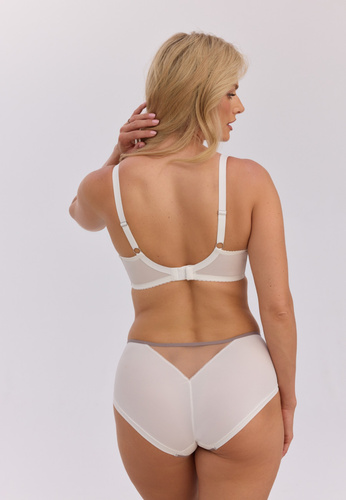 Gaia GFP 1356 Judith klassische Damen Slips ecru grau mit Stickerei