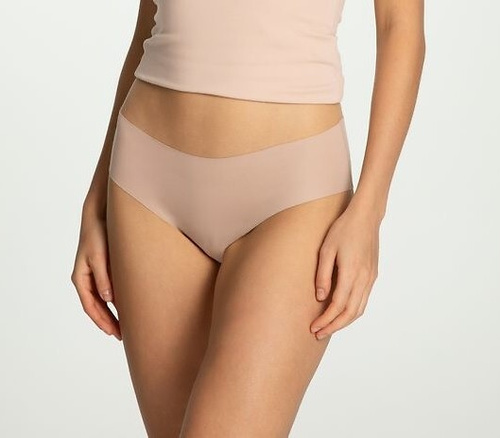 Julimex Cotton Mood Classic Damen-Slip, Beige – Baumwolle, nahtlos, glatt, klassischer Schnitt