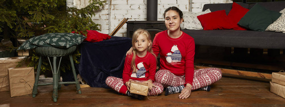 Arktyka Kinderschlafanzug Italian Fashion - rot/print