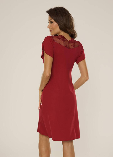 754 Lilian Nachthemd De Lafense - burgunderrot