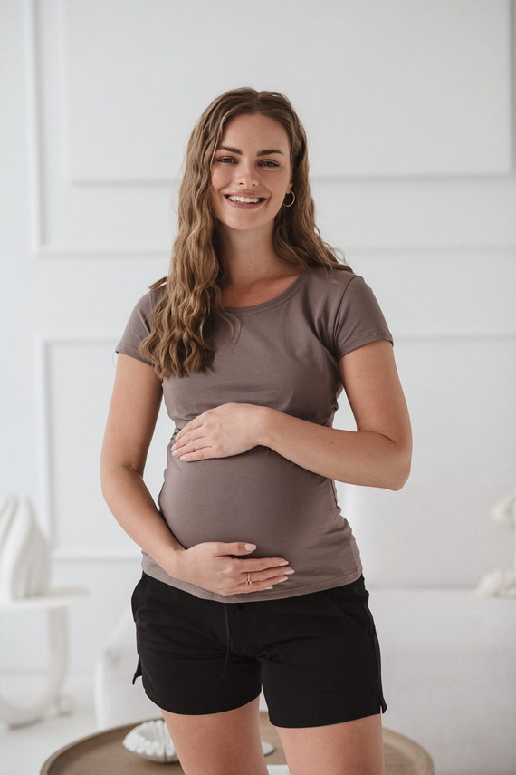 Milk Shirt Umstands- und Stillbluse Milk&Love cappuccino