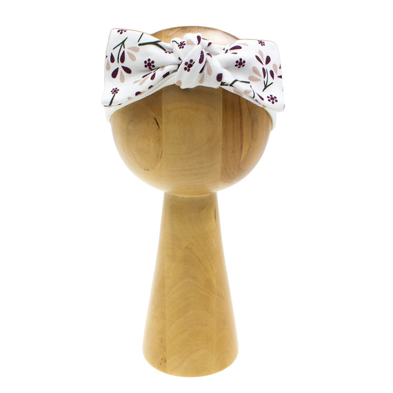 217065 Alisa Nicol Baumwollstirnband mit Schleife – Blumenmuster