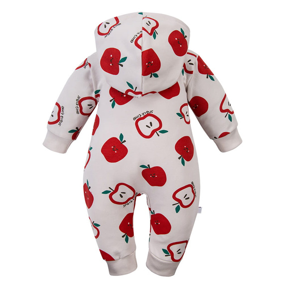 Baby Strampler Eevi ecru 100% Baumwolle ohne Füße bequem