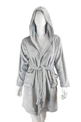 378 Junior Soft Forex Kinderbademantel - grau