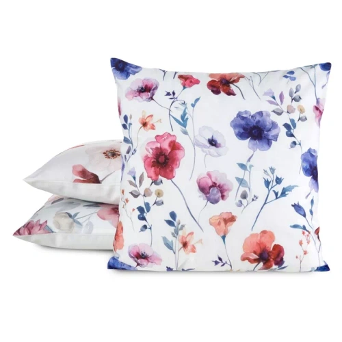 Kissenbezug 45x45 Mink 38 Eurofirany Samt Blumen dekorativ