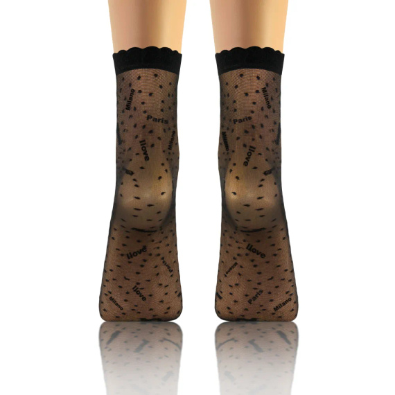 Sesto Senso Damensocken, Muster 09 Milano/Paris