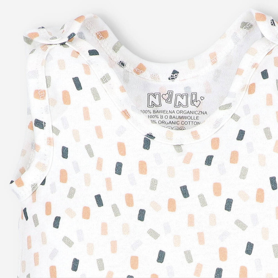 ABN-5325/KRE Nini Schlafanzüge aus Bio-Baumwolle, Creme