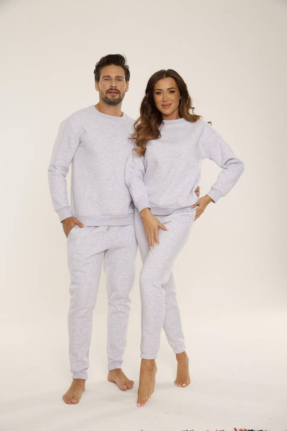 813 Indigo Herren-Trainingsanzug von De Lafense - leicht meliert