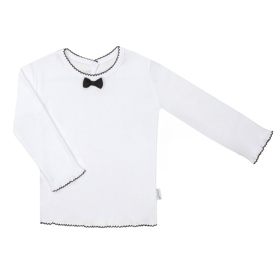 163568 Langarmbluse „Magic of Christmas“ Nicol – schwarze Schleife