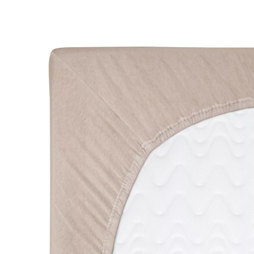 Constance Jersey-Spannbettlaken KARO - beige 018