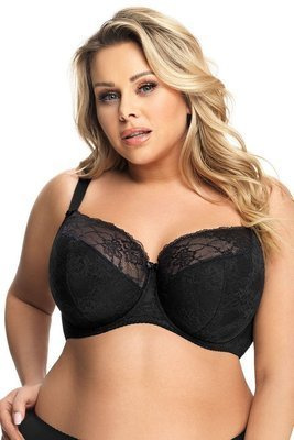 Gorsenia K 357 Blanca halb gepolsterter BH schwarz
