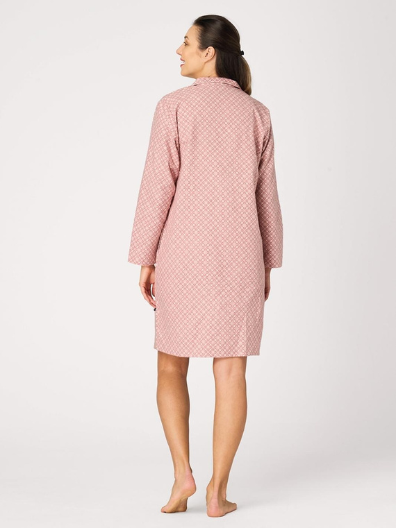 Nachthemd Key LND 743 rosa – aus Baumwollflanell, zum Öffnen