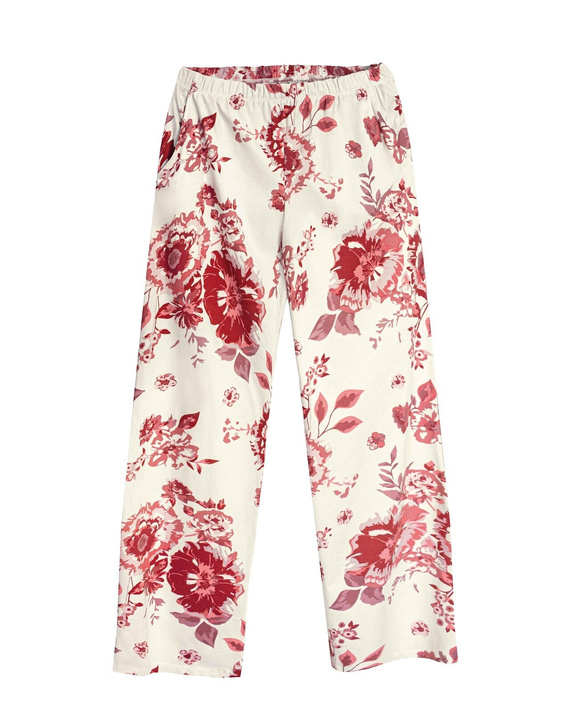 Damen-Pyjama Mefemi by Nipplex Elara PW83 aus Baumwolle, lange Hose, rosa