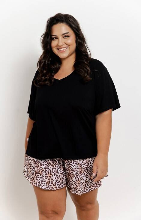 3360 Esti Damen-Pyjama Taro - schwarz