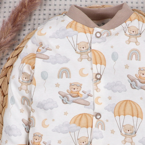 ABN-5506 Nini Sky Journey Baby-Strampler 100% Bio-Baumwolle für Babys