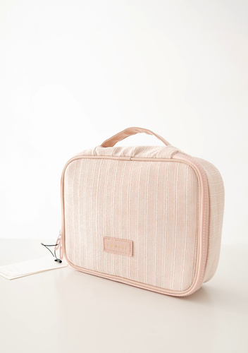 Kosmetiktasche Large Sensis – Elegant, Platz für Pinsel, Reißverschluss, Rippmaterial