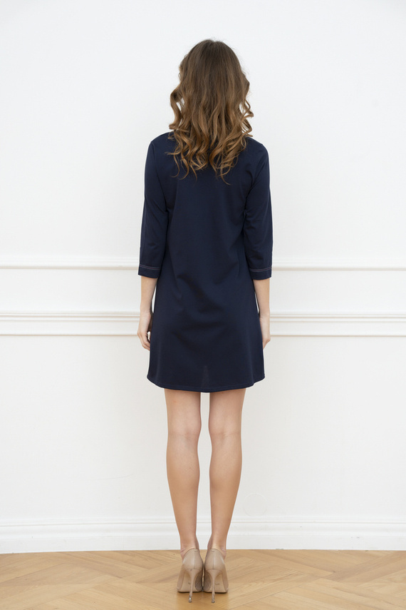 Balm Schwangerschaft und Stillen Shirt. 3/4 Ärmel Italia Fashion - navy blau