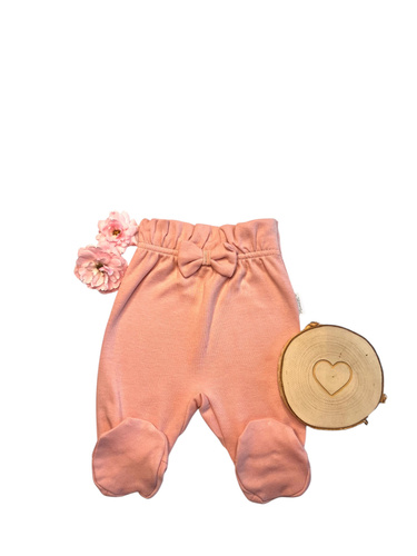 Baby-Schlafanzug mit hoher Taille für Mädchen Mamatti PG15017 – schmutziges Rosa, Baumwolle