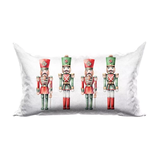 PBN279 Nussknacker-Weihnachts-Marquisette-Kissenbezug