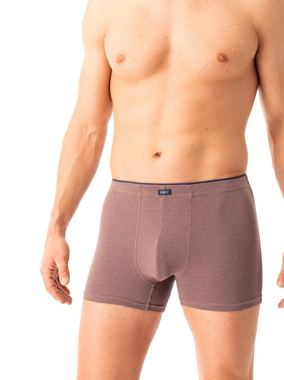 Herren-Boxershorts Key MXH 358 braun – Baumwolle, bequem und luftig