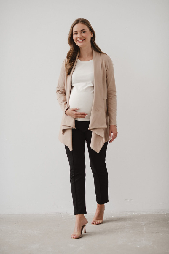 Beige Umstandsstrickjacke von Mama Wrap Milk&Love