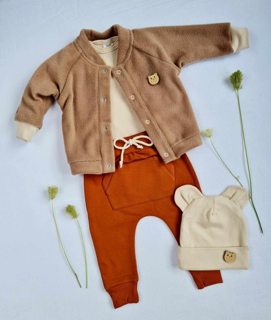 3717P Teddy Marija Fleece-Sweatshirt – braun