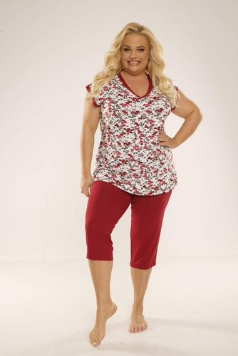 489/491 Mia Women's Plus Size Pyjamas Forex - rot