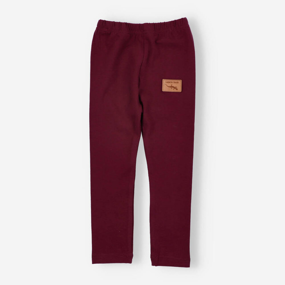 KAR-0041/BOR Lagarto Verde Mädchen-Leggings, Burgunderrot