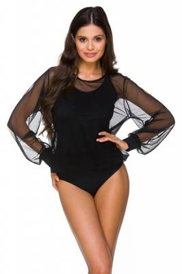 232 Damenbody Lupoline - schwarz