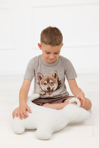 Jungen Pyjama Shiba Italian Fashion 100% Baumwolle Shorts