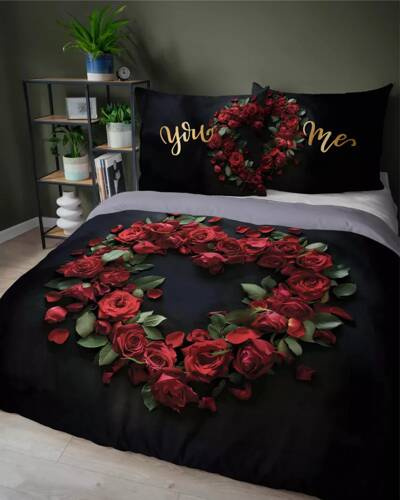 5287 A Holland Cotton Bettwäsche You and Me You and Me Detexpol schwarz