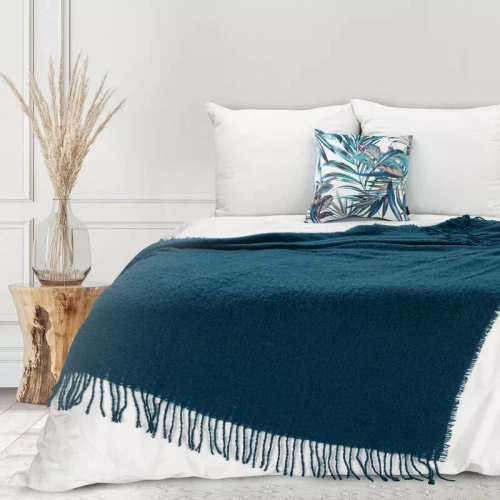 Bela Decke, Tagesdecke imitiert eine Flasche, Eurofirany, Marineblau