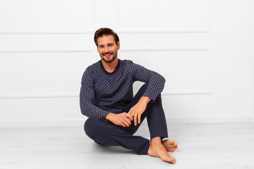 Gerard Italian Fashion Herren Schlafanzug - Baumwolle, langarm und Hose