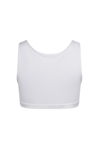 Nikola Mädchen-BH, breiter Träger Italian Fashion- weiß