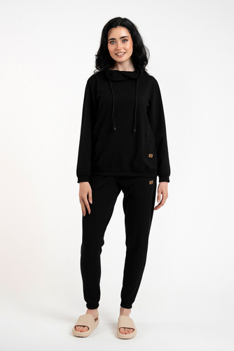 Malmo Bluse Damen Italienische Mode - schwarz