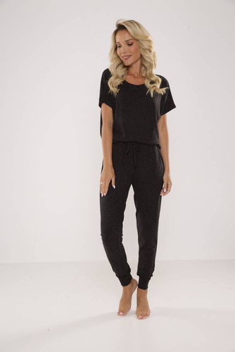 524 Paula Damen Schlafanzug De Lafense - graphit