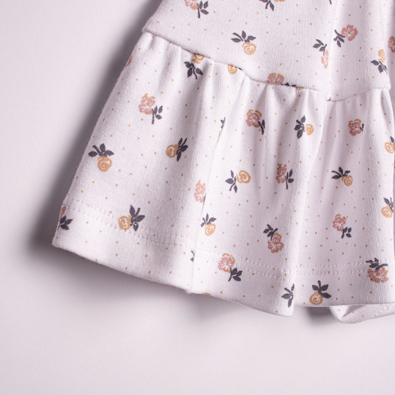 Nicol 220159 Baby Kleid-Body Mädchen Baumwolle Blumen mit Volans