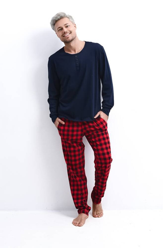 Sensis Louie Herren-Schlafanzug - navy blau