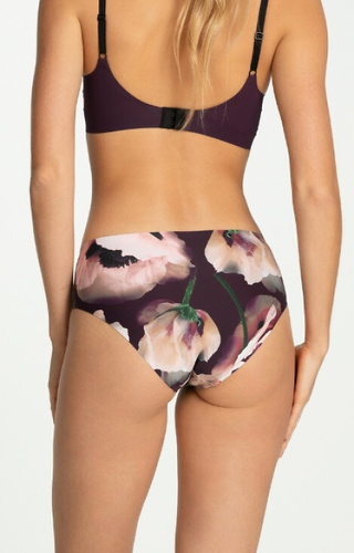 Velvet Bloom Simple Classic Damenhöschen von Julimex – Blumendruck, nahtlos