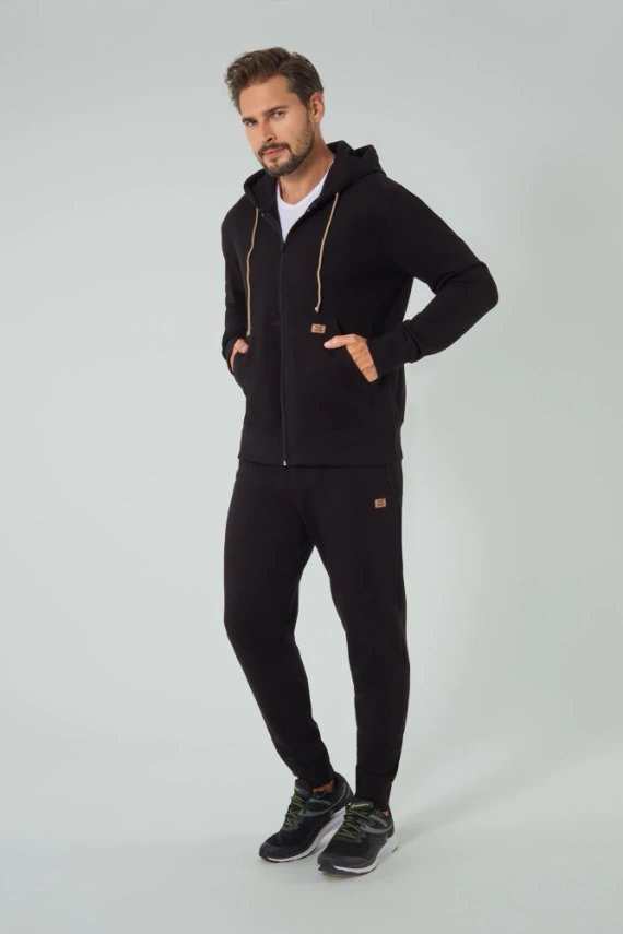 Darwin Herren Jogginghose Italian Fashion - schwarz 