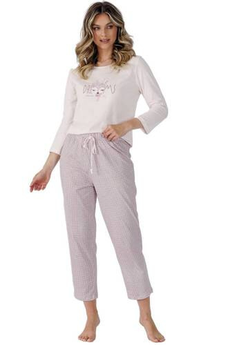 1505 Danna Damenpyjama Leveza sand