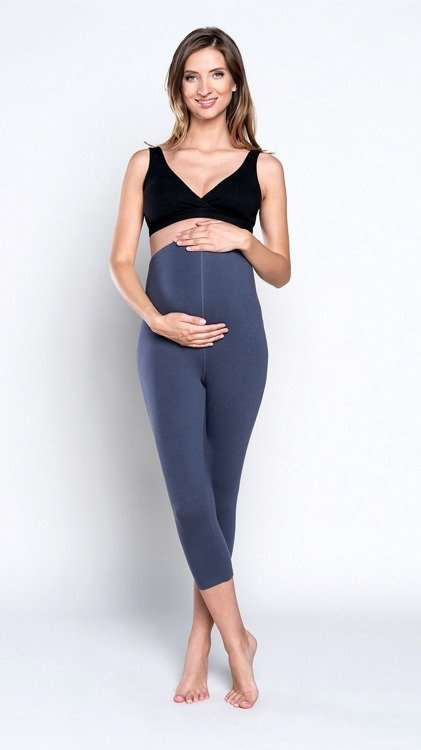 LEGGINS 3/4 PREGNANCY Graphit Italienische Mode