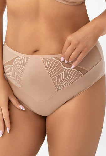 Slip Lotta F007 Gorsenia – hoher Bund aus Mikrofaser mit Stickerei