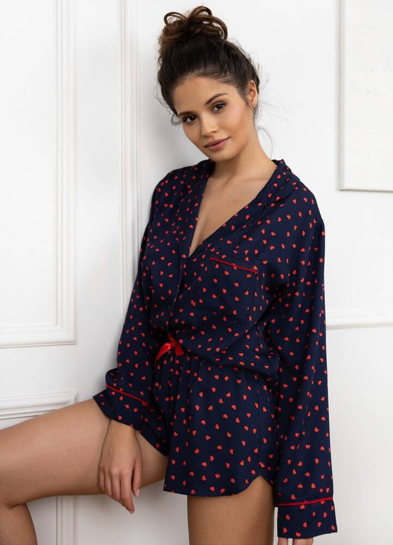 Maisie Sensis Damenpyjama – Marineblau