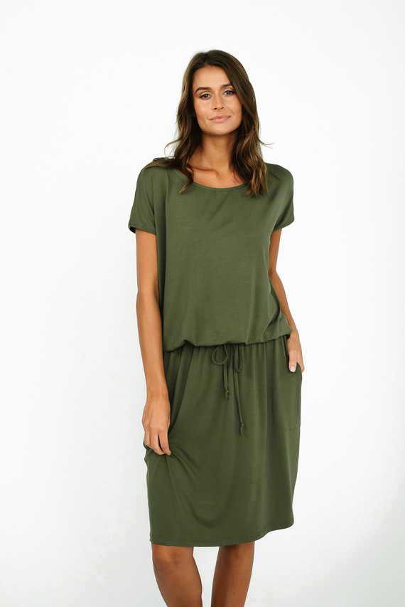 Paramo Damen Kleid Italienische Mode - khaki